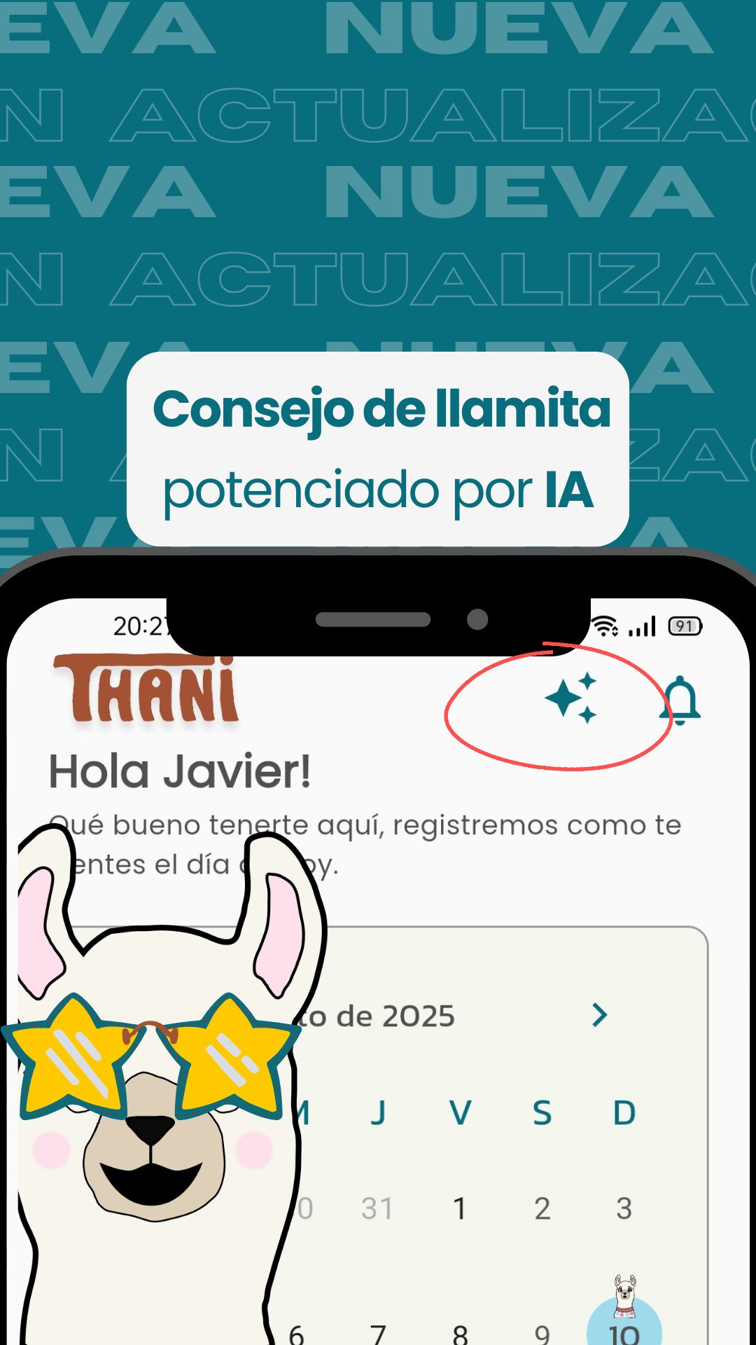 Thani consejo de llamita