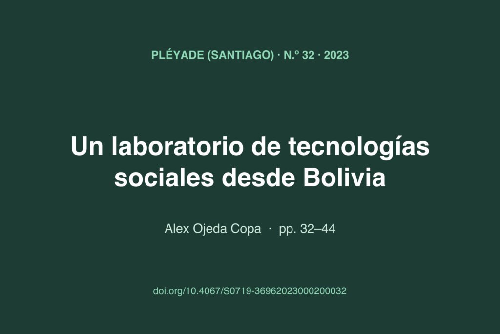 Referencia del artículo publicado en la revista Pléyade número 32