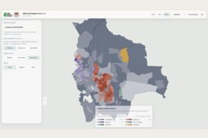 Mapa de la lengua predominante por municipio en Bolivia según el Censo 2024