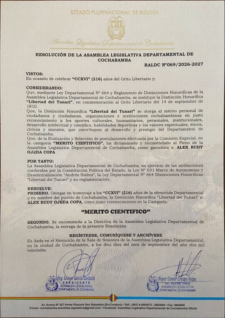 Resolución RALDC N.º 069/2026-2027