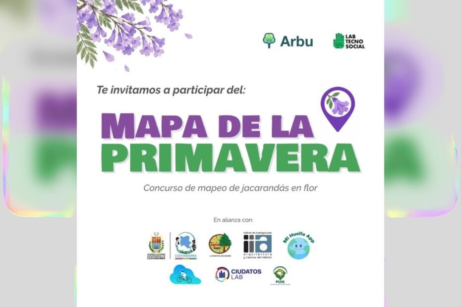 Afiche del concurso El mapa de la primavera